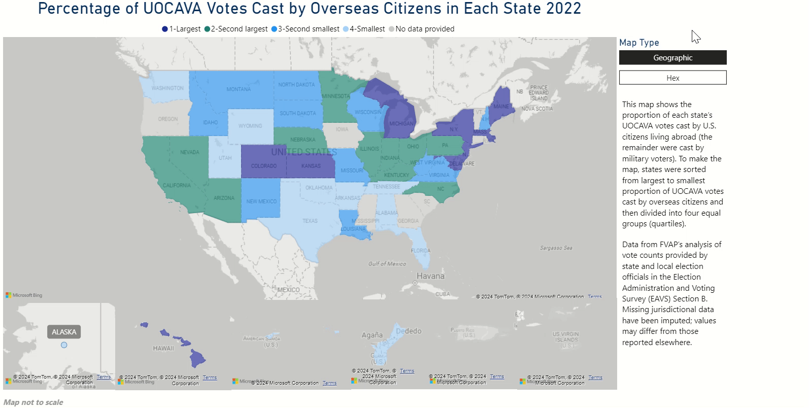Image Percentage of Votes Cast by Overseas Voters by State
