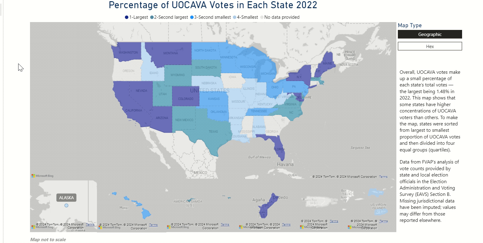 Image Percentage of UOCAVA Voters in Each State